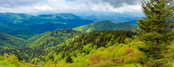 istock Along Blue Ridge Parkway: Cowee Mountain Overlook, North Carolina 2184970392
