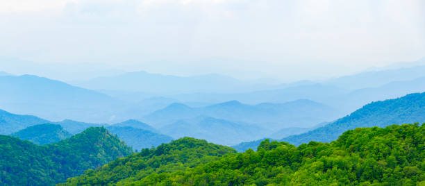 istock Along Blue Ridge Parkway: Thunderstruck Ridge Overlook, North Carolina 2184970449