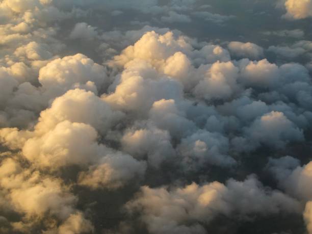 istock Beautiful and dreamy Clouds and Cloud Formations photographed from above during sunset / dawn 2184974560