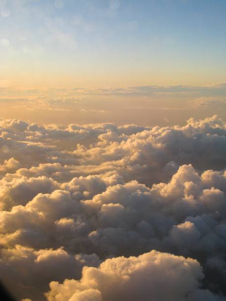 istock Beautiful and dreamy Clouds and Cloud Formations photographed from above during sunset / dawn 2184974572