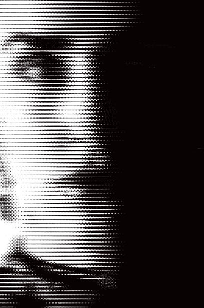 istock Close up of Female Face with glitch technique 2184974618