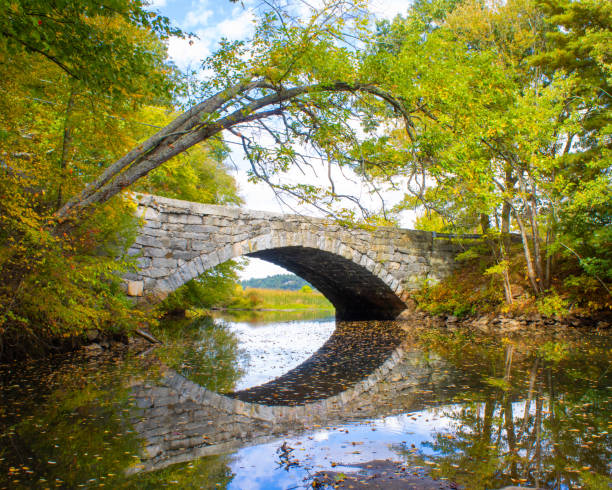istock Early Autumn Foliage From Blackstone River Valley, Massachusetts 2184977800