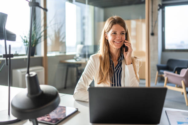 istock Professional Caucasian Female Financial Advisor at Work 2184978395
