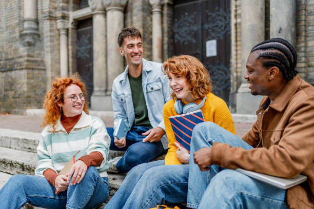 istock A group of college students hanging out on campus 2184984400