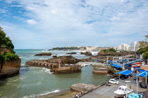 Biarritz is a city on the bay of Biscay on the Atlantic Ocean in southwestern France.
