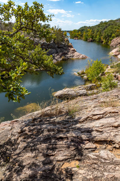 istock Rocks and vegetation around Inks lake 2184992832