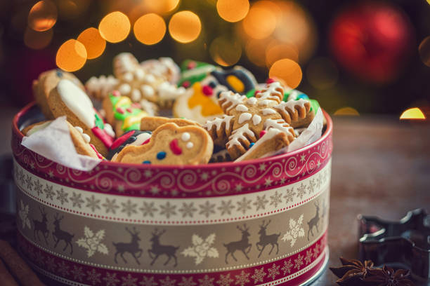 Fresh homemade gingerbread cookies for the Christmas holidays