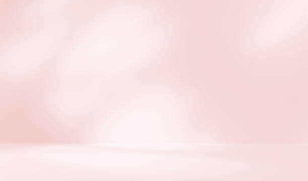 istock Empty pink colour room studio with sunlight effect shadow on the floor and wall for product presentation. 2185008127