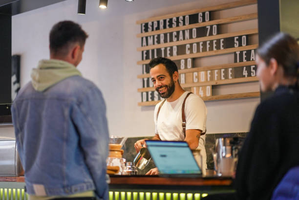istock Barista , Coffee Shop , Small Business, Serving Drinks 2185009628