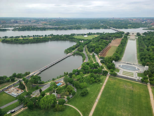istock Lincoln Memorial Aerial in Washington DC 2185015617