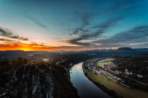 istock Bastei Bridge at Night, Saxon Switzerland, Germany 2185024294