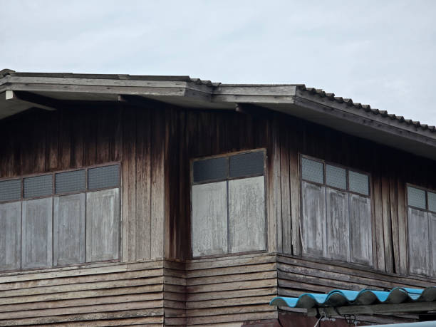 wooden home in country Thailand