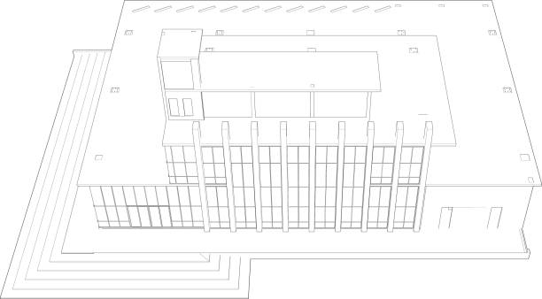 istock 3D illustration of building project 2185028998