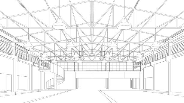 istock 3D illustration of building structure 2185028999