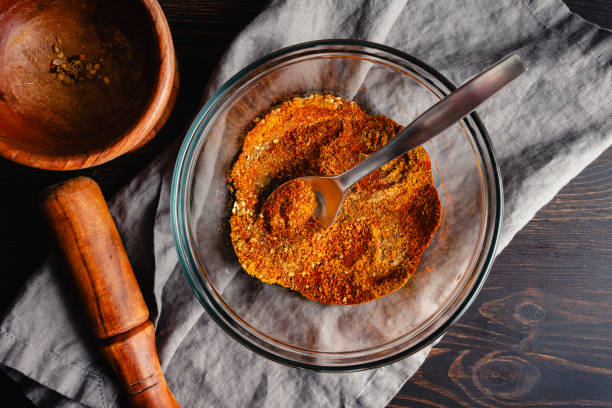 Mixing Spices to make Berbere Spice Blend