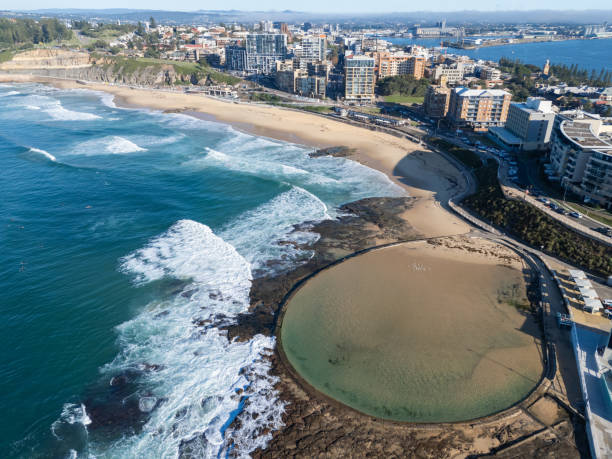 istock Newcastle Beach - Aerial View 2185039153