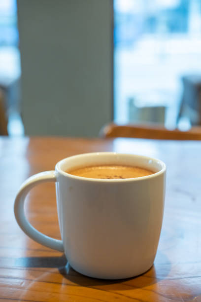 istock A cup of hot chocolate on the table in the cafe 2185045535