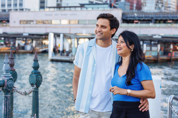 istock Indian Couple at Circular Quay, Sydney, Australia 2185048337