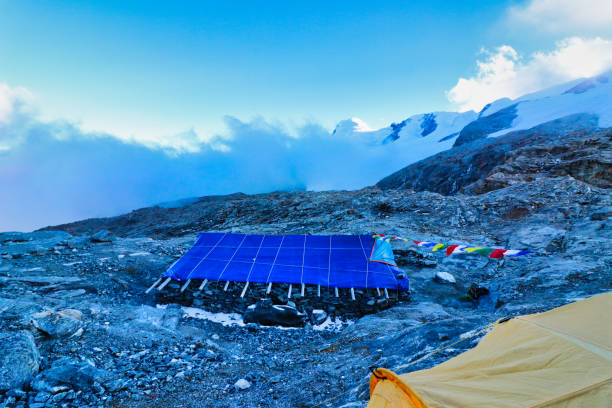 istock Mera Peak Base Camp Tent,Mera La,Nepal 2185051972