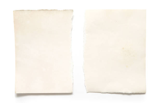 istock Old paper isolated on white background. Paper grunge 2185053419