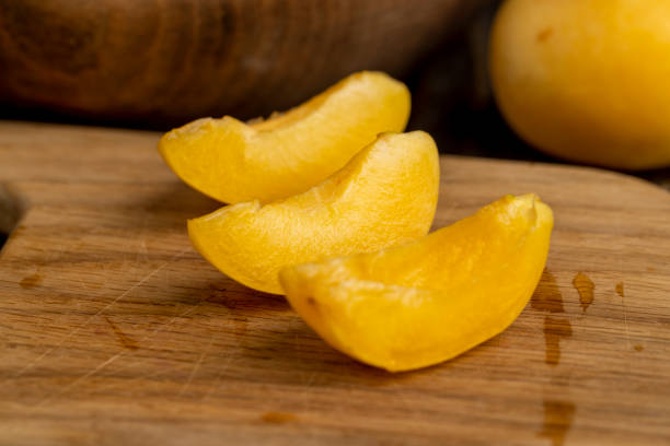 istock ripe soft apricot fruits on the cutting board 2185053609