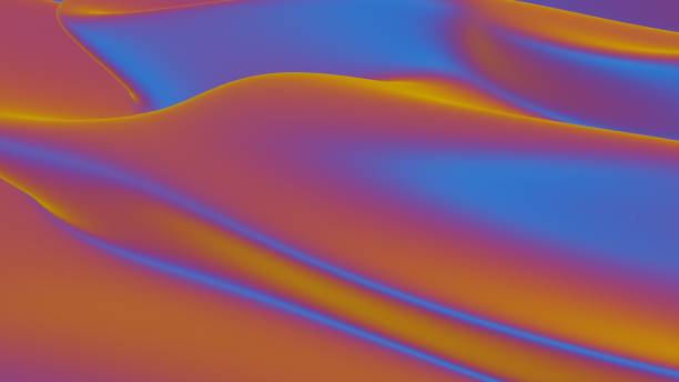 istock Abstract flowing gradient waves in orange, purple, and blue tones 2185054644