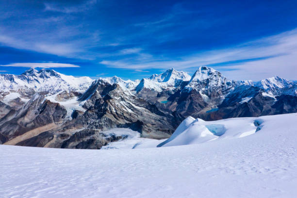istock Everest,Lhotse and Makalu Panorama,Mera Peak Summit,Nepal 2185057776