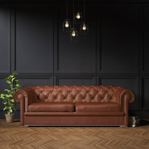 istock 3d rendering of victorian living room with a large sofa - classic style 2185058156