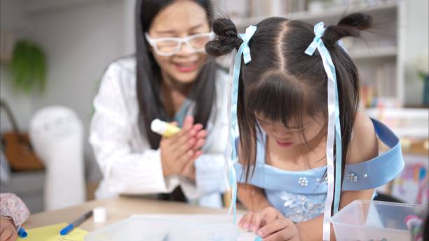 istock A group of special students doing learning activities in a special classroom 2185059256