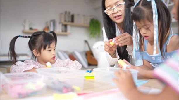 istock A group of special students doing learning activities in a special classroom 2185059286