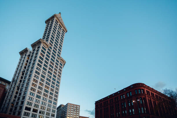 istock Downtown Seattle City Buildings and Sky Scrapers 2185062748