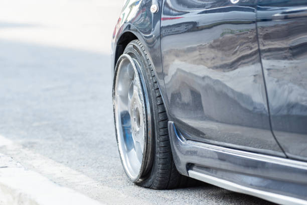 istock Car crash from car accident on the road 2185065477