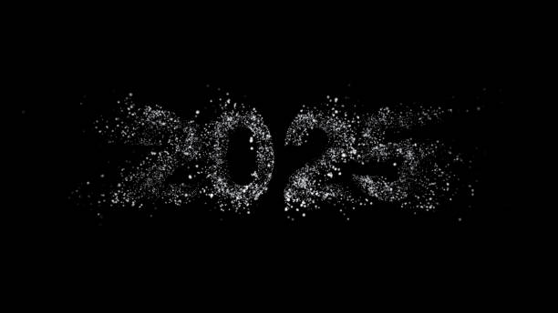istock Happy New Year 2025 particle isolated transparent background. 2185067884