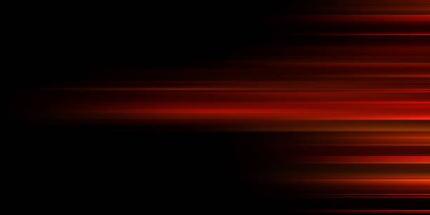 istock Red stripes lines motion blurred de focused speed abstract background 2185073125