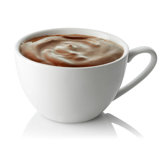 istock hot chocolate in ceramic cup isolated on white 2185073140