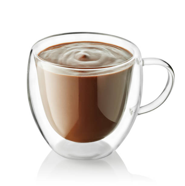 istock hot chocolate in glass cup isolated on white 2185073142
