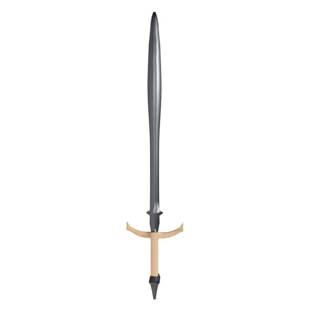 istock Detailed sword design featuring a long blade and a distinctive hilt 2185075057