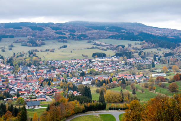 istock An autumn cycle tour through the Thuringian Forest on the Mommelstein cycle path between Schmalkalden and Brotterode - Thuringia 2185075355