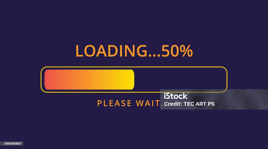50 Loading Loading Bar 50 Stock Illustration - Download Image Now - Circle ...