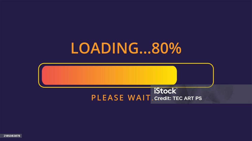 80s Loading Bar Loading Bar 80 Stock Illustration - Download Image Now - Circle ...