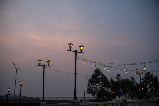 Vintage lights on the wall