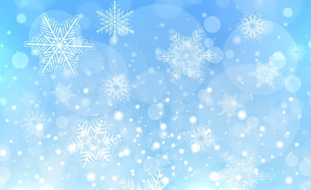istock Christmas background with snowflakes, bokeh and lights, winter magic background. 2185085683