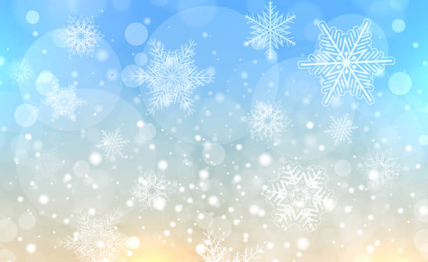 istock Christmas background with snowflakes, bokeh and lights, winter magic background. 2185085752
