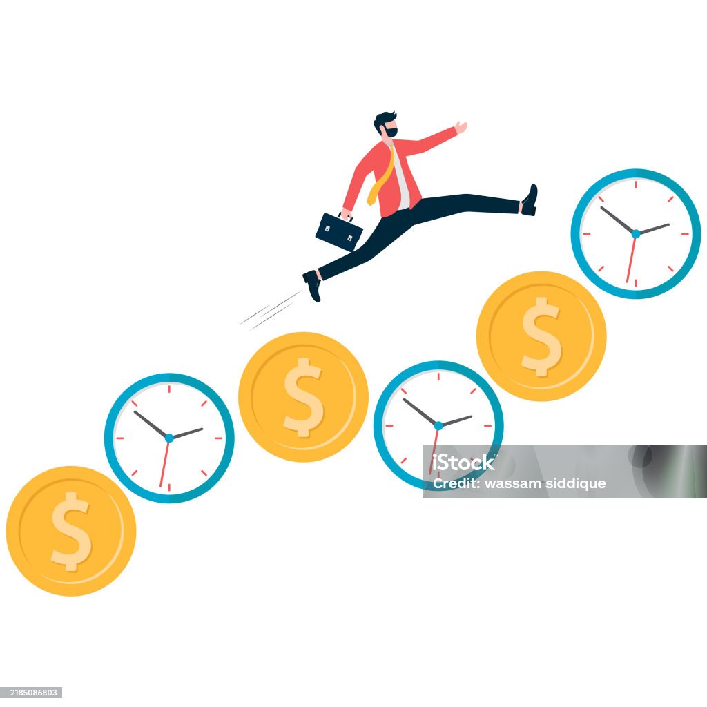Time Management Rushing Time Management Techniques Manage Time For Rush Businessman Running On ...