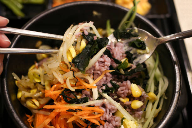 Bibimbap (Korean Rice With Mixed Vegetables)