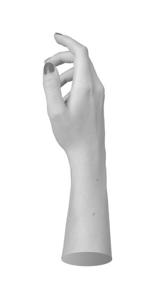 istock Isolated female hand with forefinger extended, reaching forward as if to touch or activate a digital 2185090946