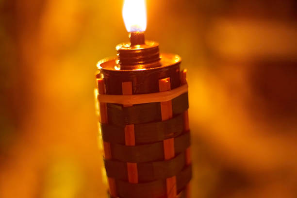 burning paper, glowing edge of paper on a black background