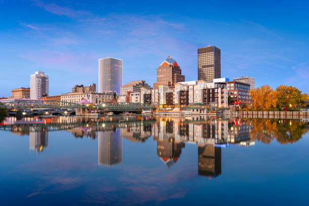 istock Rochester, New York, USA on the Genesee River 2185111371