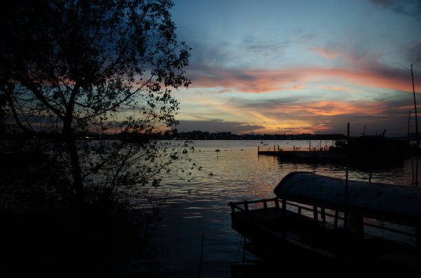 Sunset on the Delta Mekong, Vietnam