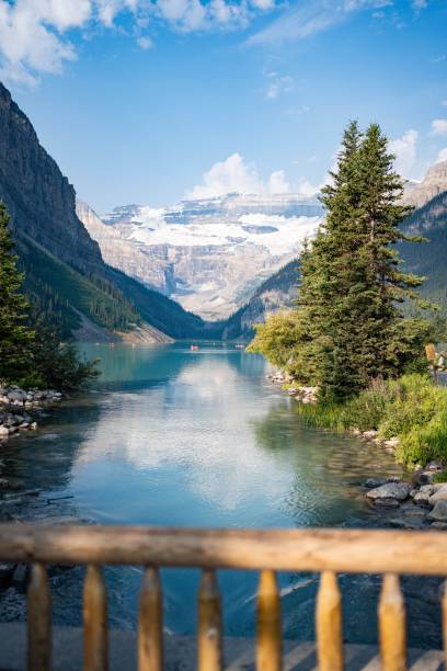 istock Lake Louise scenic view with turquoise water and mountains 2185117228